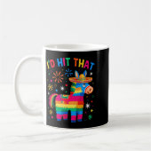 Raak die pinata grappig 5 cinco de mayo feest koffiemok (Links)