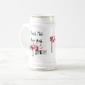 Raak dit bier aan en sterf bierpul (Voorkant links)