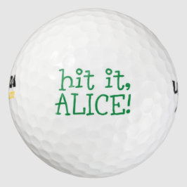 Raak het aan, Alice! Golfballen