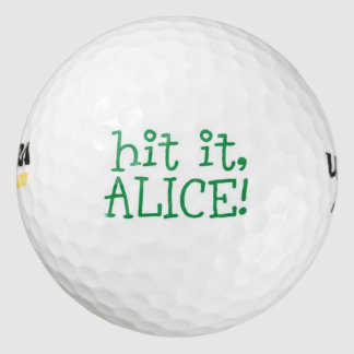 Raak het aan, Alice! Golfballen