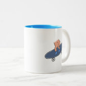 Raak het dek tweekleurige koffiemok (Voorkant rechts)