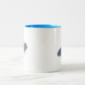 Raak het dek tweekleurige koffiemok (Center)