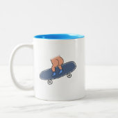 Raak het dek tweekleurige koffiemok (Links)