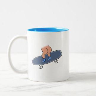 Raak het dek tweekleurige koffiemok