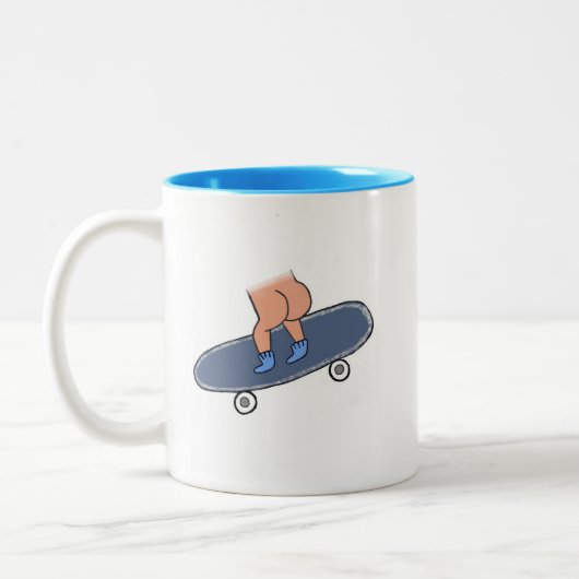 Raak het dek tweekleurige koffiemok (Links)