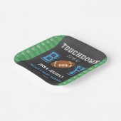 Raak het een Boy Football Baby shower aan Papieren Bordje (Gebogen)