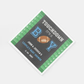 Raak het een Boy Football Baby shower aan Servet (Hoek)