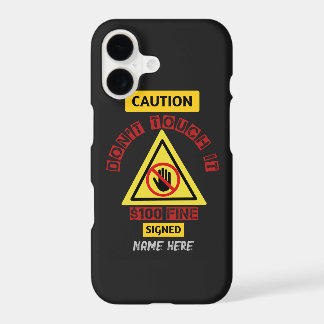 Raak het niet aan iPhone / iPad hoesje