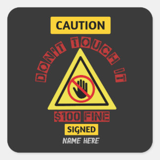 Raak het niet aan Sticker