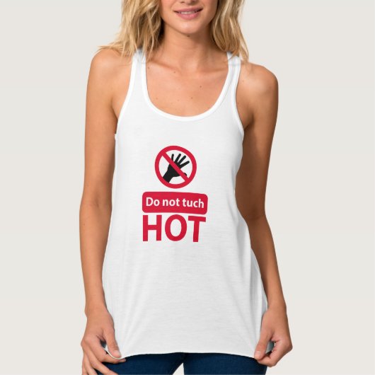 Raak het rode teken niet aan tanktop (Voorkant)