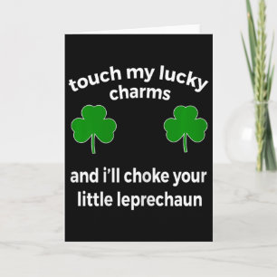 Raak Lucky Charms Ik zal je Leprechaun Funn wurgen Kaart