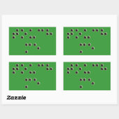 Raak me aan (braille) rechthoekige Sticker (Vel)