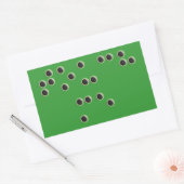 Raak me aan (braille) rechthoekige Sticker (Envelop)