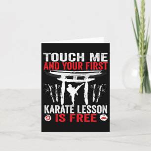 Raak me aan en je eerste Karate Lesson is gratis f Kaart