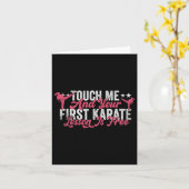 Raak me aan en je eerste Karate Lesson is gratis f Kaart (Gele Bloem)
