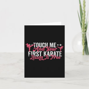 Raak me aan en je eerste Karate Lesson is gratis f Kaart