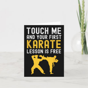 Raak me aan en je eerste Karate Lesson is gratis f Kaart