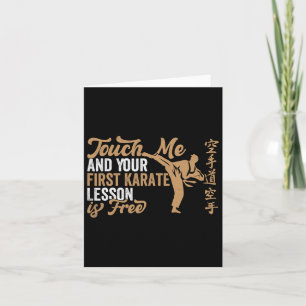 Raak me aan en je eerste Karate Lesson is gratis f Kaart