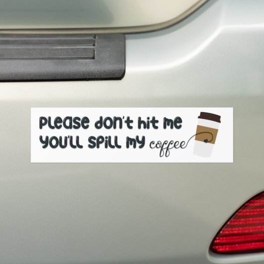 Raak me alsjeblieft niet aan bumpersticker (Op auto)
