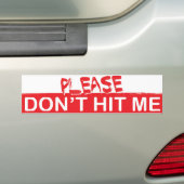 Raak me alsjeblieft niet aan bumpersticker (Op auto)