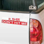 Raak me alsjeblieft niet aan bumpersticker (Op Truck)