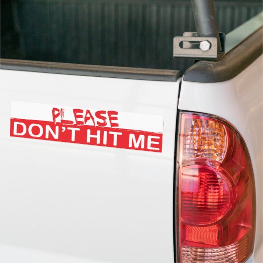 Raak me alsjeblieft niet aan bumpersticker (Op Truck)