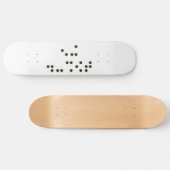 Raak me (braille) skateboard aan (Horizontaal)