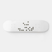 Raak me (braille) skateboard aan (Horizontaal)