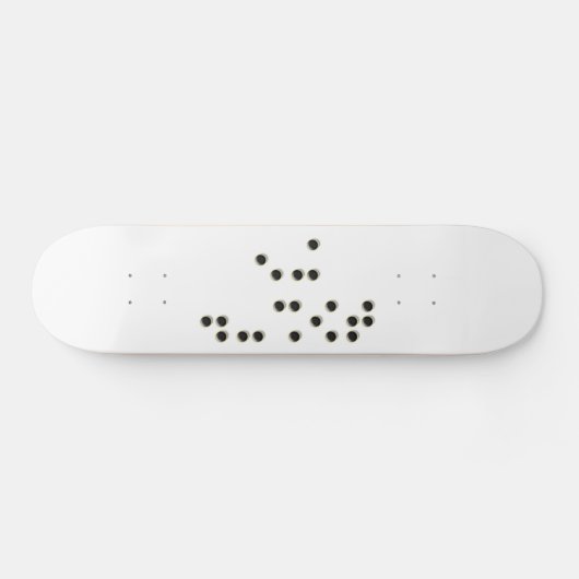 Raak me (braille) skateboard aan (Horizontaal)