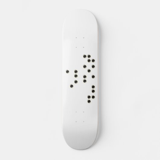 Raak me (braille) skateboard aan (Voorkant)