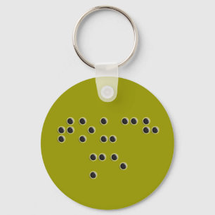 Raak me (braille) Sleutelhanger aan