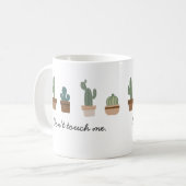 Raak me geen snoepjes in een pot aan koffiemok (Voorkant links)