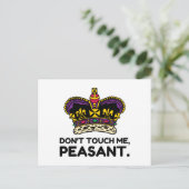 Raak me niet aan briefkaart (Staand voorkant)