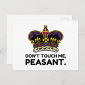 Raak me niet aan briefkaart (Voorkant / Achterkant)