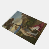 Raak me niet aan (door Titiaan) Deurmat (Schuin)