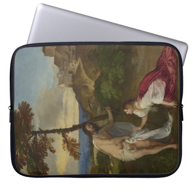 Raak me niet aan (door Titiaan) Laptop Sleeve (Voorkant)