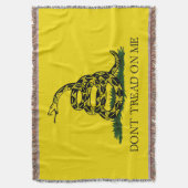 Raak Me Niet Aan Gadsden Vlag Deken (Voorkant Verticaal)