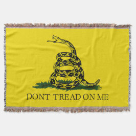 Raak Me Niet Aan Gadsden Vlag Deken