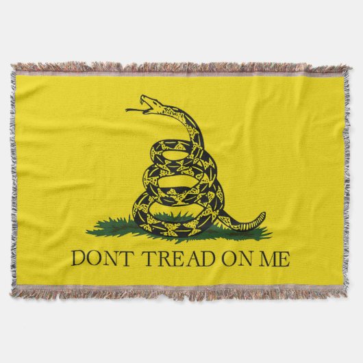 Raak Me Niet Aan Gadsden Vlag Deken (Voorkant)