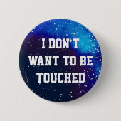 Raak me niet aan Galaxy Identity Ronde Button 5,7 Cm (Voorkant)