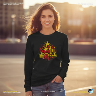 "Raak Me Niet Aan – Ik Ben 440 Volt" Eng Scary Fun T-shirt