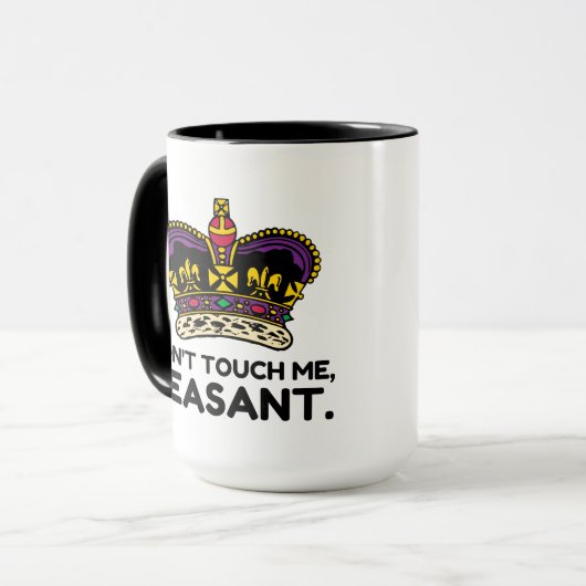 Raak me niet aan mok (Voorkant links)