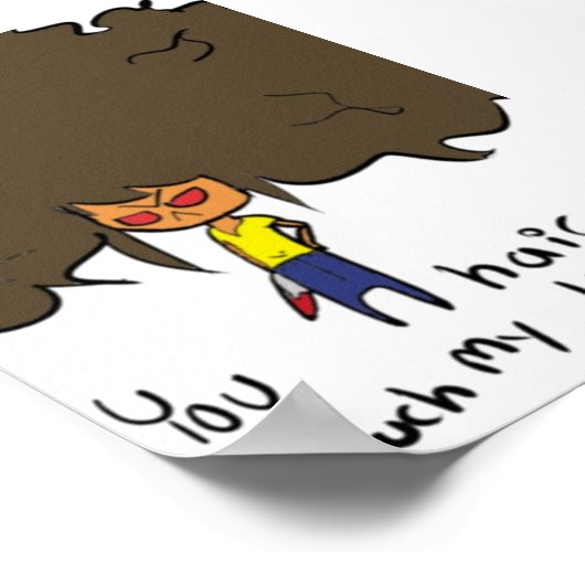 Raak me niet aan poster (Hoek)