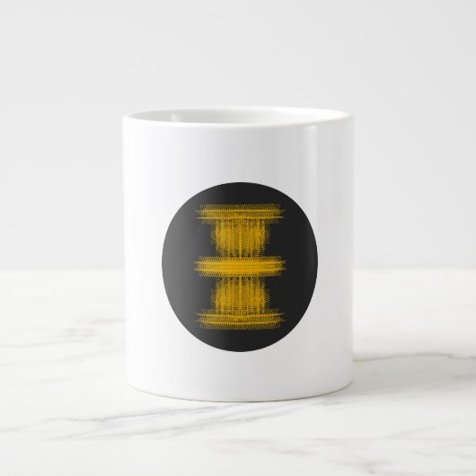 Raak me niet aan | Silent ASMR Art Grote Koffiekop (Voorkant)