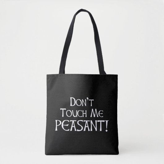 Raak me niet aan. tote bag (Voorkant)