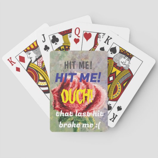"RAAK ME" Speelkaart Black Jack Pokerkaarten (Achterkant)
