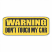 Raak mijn auto niet aan sticker (Voorkant)