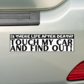 Raak mijn auto niet grappig aan bumpersticker (Op auto)