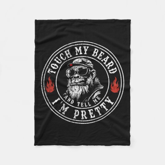 Raak mijn baard aan en zeg me dat ik ben fleece deken (Voorkant)