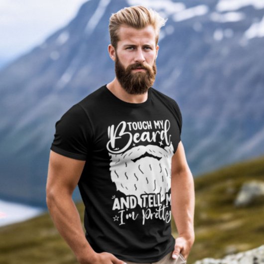 Raak mijn baard  vader Grappige vader Sarcastisch T-shirt